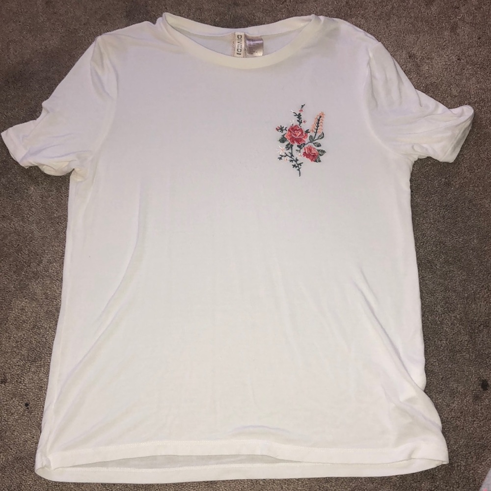 5/20 H&M floral embroidered shirt